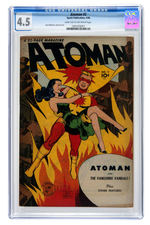 "ATOMAN" #2 APRIL 1946 CGC 4.5 VG+.