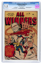 "ALL WINNER COMICS" #19 FALL 1946 CGC 1.5 FAIR/GOOD.