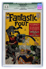 "FANTASTIC FOUR" #2 JANUARY 1962 CGC QUALIFIED 3.5 VG-.