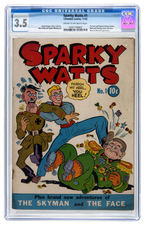 "SPARKY WATTS" #1 NOVEMBER 1942 CGC 3.5 VG-.