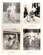 “HOPALONG CASSIDY BICYCLES” PROMO SHEET AND “ROLLFAST” CELEBRITY PROMO PHOTOS.