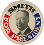 "SMITH FOR PRESIDENT" CIRCULAR LICENSE ATTACHMENT UNLISTED IN HAKE.