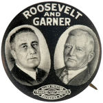 “ROOSEVELT AND GARNER” CLASSIC 1932 JUGATE BY BASTIAN.