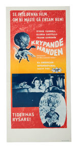 "INVASION OF THE SAUCER MEN" SWEDISH INSERT POSTER.