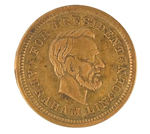 LINCOLN/JOHNSON MEDALET IN COPPER.