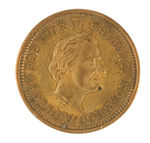 LINCOLN/JOHNSON MEDALET IN COPPER.