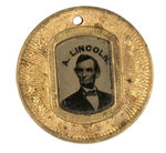 "A. LINCOLN" 1864 RARE FERROTYPE NEAR MINT.