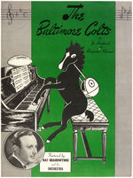 BALTIMORE COLTS EARLY SHEET MUSIC & BEER STANDEE.