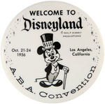 DISNEYLAND 1956 BUTTON FOR AMERICAN BANKERS ASSOCATION.