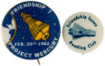 FIRST ASTRONAUT IN ORBIT PAIR OF FRIENDSHIP 7 BUTTONS.