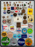 BIG COLLECTION OF 11 AMTRAK AND 56 POST-1950s RAILROAD ITEMS.