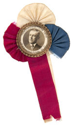 WILSON STICKPIN, DEMOCRATIC PARTY ROOSTER PIN, WILSON REAL PHOTO INAUGURAL BADGE.