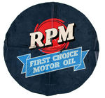 "RPM FIRST CHOICE MOTOR OIL" SPARE TIRE COVER.