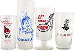 CLEVELAND INDIANS CHIEF WAHOO GLASS LOT.