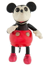 RAMBLING MICKEY MOUSE LARGE CELLULOID WIND-UP.