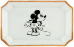 MICKEY MOUSE ROSENTHAL CHINA DRESSER TRAY PAIR.