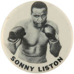 "SONNY LISTON" BUTTON FROM TIME OF HIS MATCH WITH ALI.