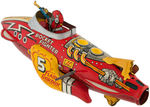 "FLASH GORDON ROCKET FIGHTER SHIP 5" VARIETY SPARKLING MARX WIND-UP.