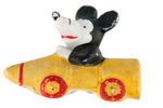 MICKEY MOUSE IN RACE CAR MINIATURE GERMAN BISQUE.