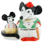 MICKEY MOUSE GERMAN CHINA CONDIMENT SET.