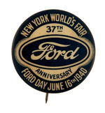 SEVEN FORD BUTTONS WITH TWO RELATED TO NYWF.