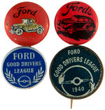 SEVEN FORD BUTTONS WITH TWO RELATED TO NYWF.