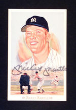 MICKEY MANTLE PICTURES AND AUTOGRAPH.