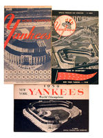 "NEW YORK YANKEES OFFICIAL PROGRAMS."