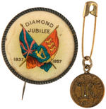 QUEEN VICTORIA PAIR OF DIAMOND JUBILEE 1897 ITEMS.