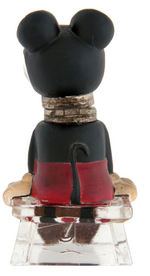 MICKEY MOUSE GLASS INKWELL.