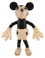 MICKEY MOUSE LARGE EUROPEAN WOOD JOINTED FIGURE.