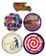 CRACKER JACK TOPS, SPINNER, DECODER, "EXPRESS" TRUCK.