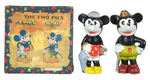 "THE TWO PALS MINNIE/MICKEY MOUSE" BOXED BISQUE SET.