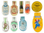 NINE UNCOMMON LITHO TIN CLICKERS.