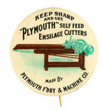 "'PLYMOUTH' SELF FEED ENSILAGE CUTTERS" RARE CELLULOID.