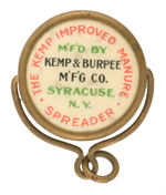 "KEMP'S IMPROVED MANURE SPREADER" CELLO SPINNER.