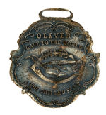 "JAMES OLIVER" PLOW INVENTOR WATCH FOB.