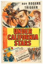 ROY ROGERS “BELLS OF SAN ANGELO/UNDER CALIFORNIA STARS” MOVIE POSTER PAIR.