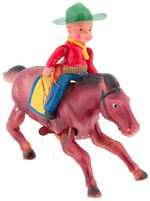 CELLULOID COWBOY OCCUPIED JAPAN BOXED WINDUP TOY.