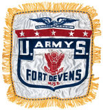 WWII “U. S. ARMY FORT DEVENS MASS." PILLOW COVER WITH MAILER.