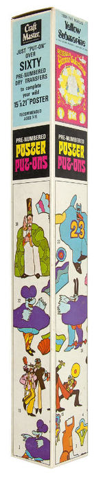 THE BEATLES “YELLOW SUBMARINE POSTER PUT-ONS” IN BOX.