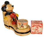 MICKEY MOUSE CANDLE NIGHT LIGHT HOLDER BY CROWN DEVON W/BOXED CANDLE.