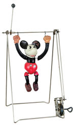 "MICKEY MOUSE TRAPEZE" BOXED WIND-UP TOY.