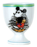 MICKEY MOUSE BOXING THEME PARAGON-LIKE CHINA BOWL AND EGG CUP.