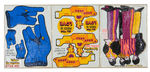 BEATLES “THE YELLOW SUBMARINE PARTY COASTERS/POPSTICKLES STICK-ONS” LOT.