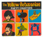 BEATLES “THE YELLOW SUBMARINE PARTY COASTERS/POPSTICKLES STICK-ONS” LOT.