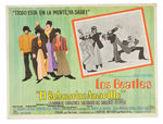 “THE BEATLES YELLOW SUBMARINE” SPANISH OVERSIZED LOT OF SEVEN LOBBY CARDS FOR ORIGINAL 1968 RELEASE.