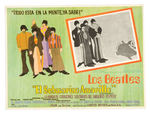 “THE BEATLES YELLOW SUBMARINE” SPANISH OVERSIZED LOT OF SEVEN LOBBY CARDS FOR ORIGINAL 1968 RELEASE.