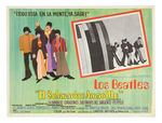 “THE BEATLES YELLOW SUBMARINE” SPANISH OVERSIZED LOT OF SEVEN LOBBY CARDS FOR ORIGINAL 1968 RELEASE.