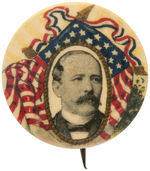 PARKER BEAUTIFUL AMERICAN FLAG WITH PORTRAIT BUTTON.